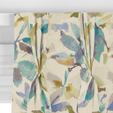 John Lewis Alexa aqua floral curtain fabric (British brand)