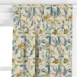 John Lewis Alexa aqua floral curtain fabric (British brand)