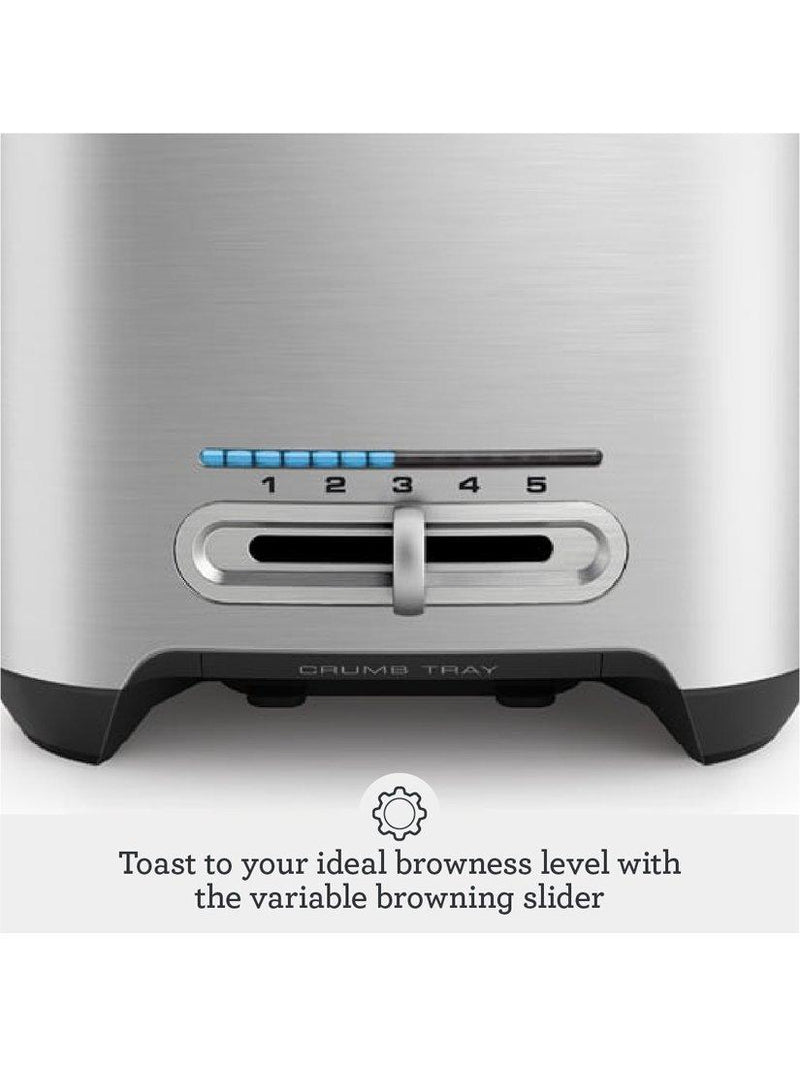 Sage 2-slice smart toaster in brushed stainless steel (British brand)