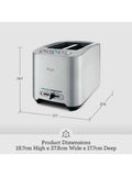 Sage 2-slice smart toaster in brushed stainless steel (British brand)