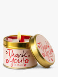 Lily-flame Thank You scented tin candle 230g, UK version