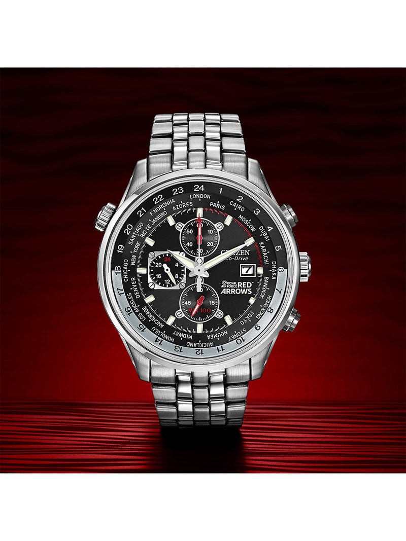 Citizen Red Arrows Chronograph watch with mesh bracelet, UK version