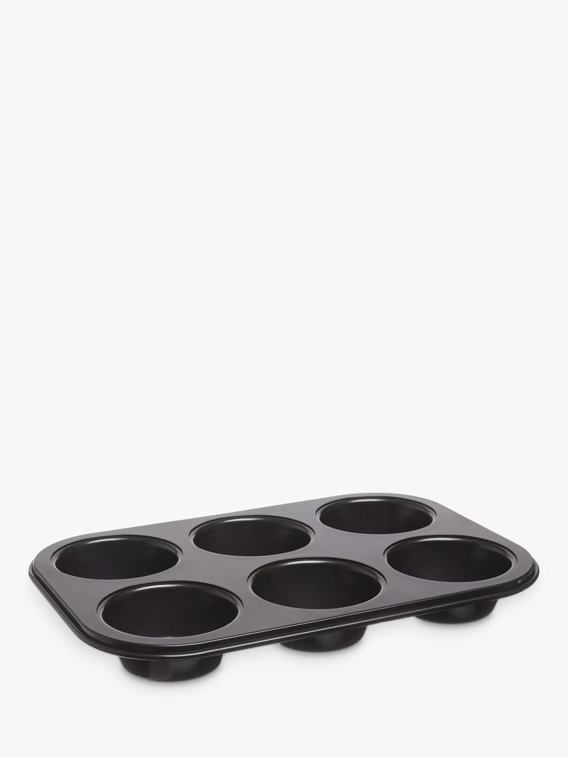 John Lewis Professional non-stick muffin tray 6 cup, UK version