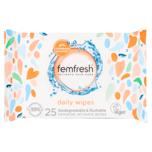 Femfresh Intimate Hygiene Feminine Freshness Wipes, Large x25 feminine care Sainsburys   