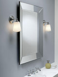 Astro Anton bathroom wall light polished chrome opal glass, UK version