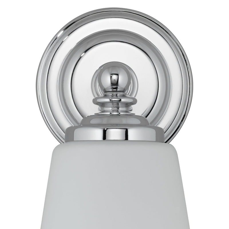 Astro Anton bathroom wall light polished chrome opal glass, UK version