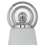 Astro Anton bathroom wall light polished chrome opal glass, UK version