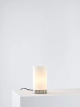 John Lewis John Lewis Danny Oval Touch Table Lamp, Satin Nickel- Buy online at McGrocer