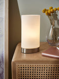 John Lewis Danny Oval touch table lamp satin nickel - British product