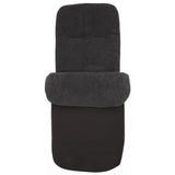 John Lewis baby stroller footmuff in black and charcoal, UK version