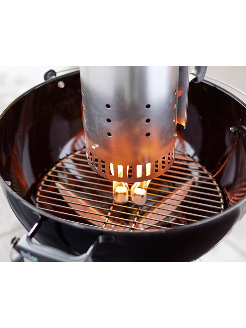 Weber Rapidfire chimney starter set for charcoal BBQ, UK version
