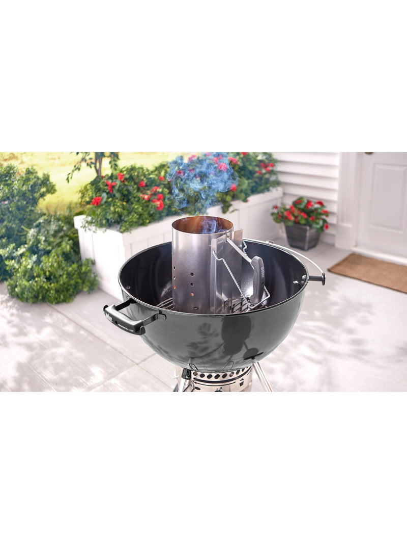 Weber Rapidfire chimney starter set for charcoal BBQ, UK version