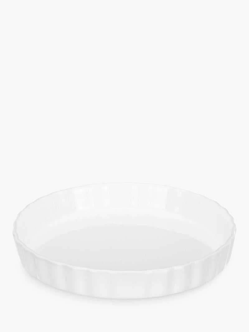 John Lewis white porcelain flan dish 26cm, UK version