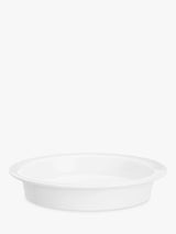 John Lewis John Lewis Porcelain Round Pie Oven Dish, White, 23cm- Buy online at McGrocer