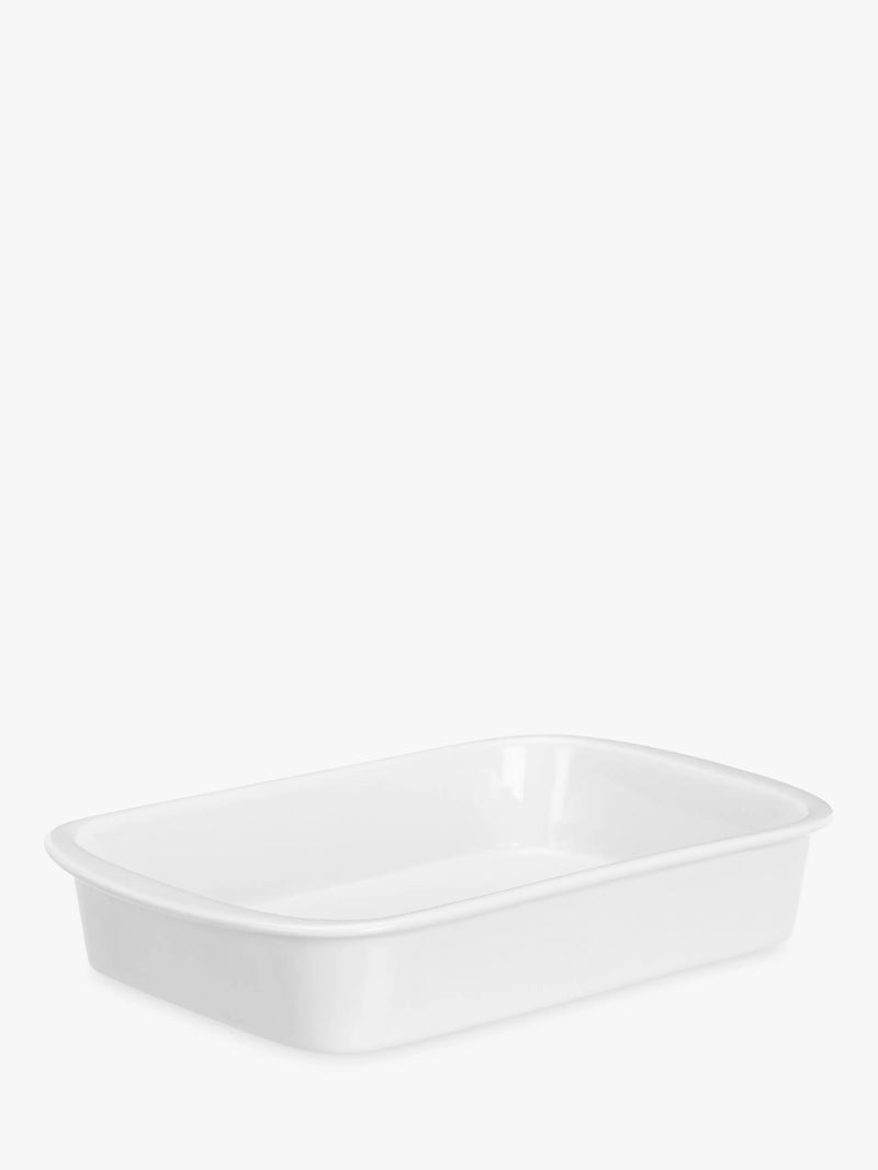 John Lewis porcelain roaster dish rectangular 32cm, imported from the UK