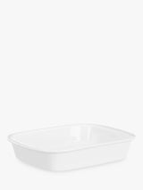 John Lewis John Lewis Porcelain Rectangular Roaster Oven Dish, 26cm, White- Buy online at McGrocer
