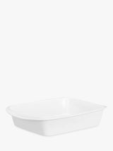 John Lewis John Lewis Porcelain Round Roaster Oven Dish White 36cm- Buy online at McGrocer