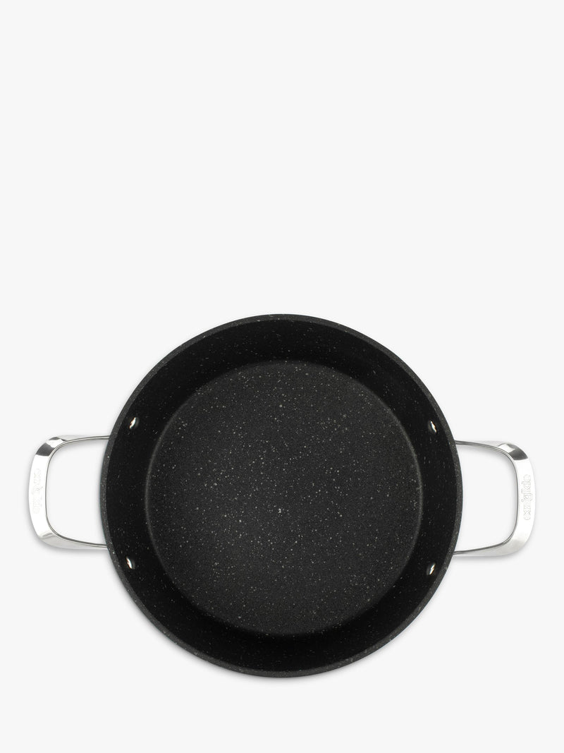 Eaziglide aluminium non-stick shallow casserole with lid 28cm - British product