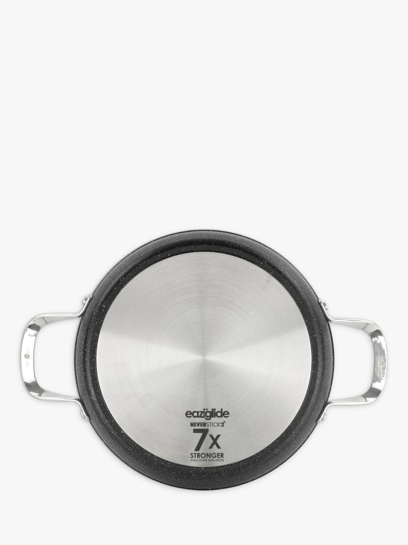 Eaziglide aluminium non-stick shallow casserole with lid 28cm - British product