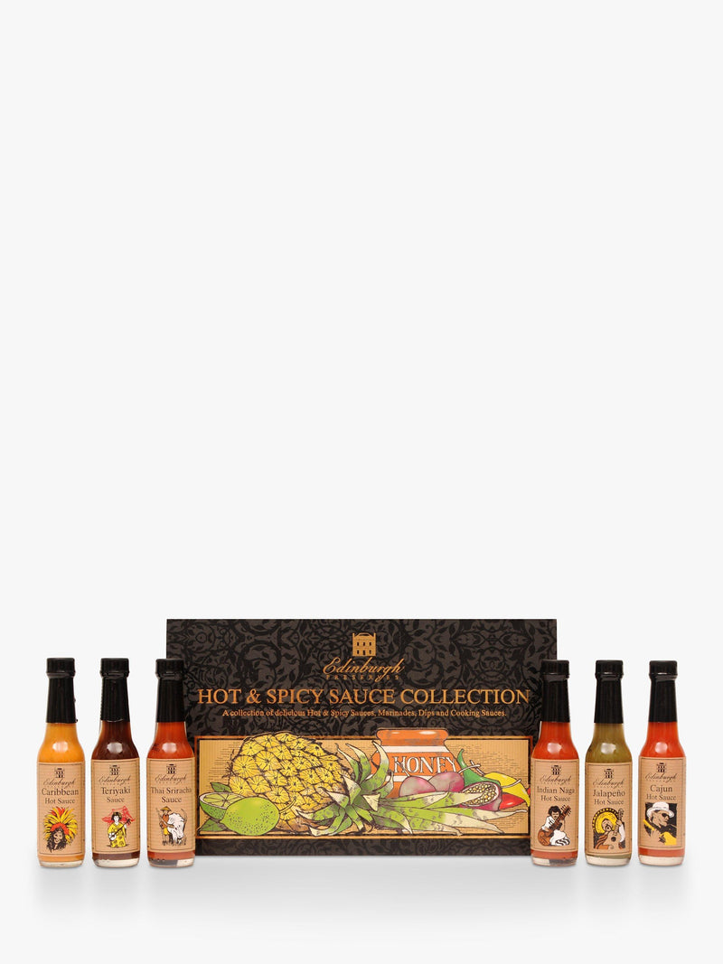 Edinburgh Preserves Hot & Spicy Sauce Box - British product