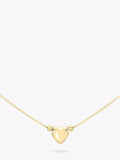 IBB 9ct yellow gold heart necklace set, imported from the UK