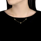 IBB 9ct yellow gold heart necklace set, imported from the UK