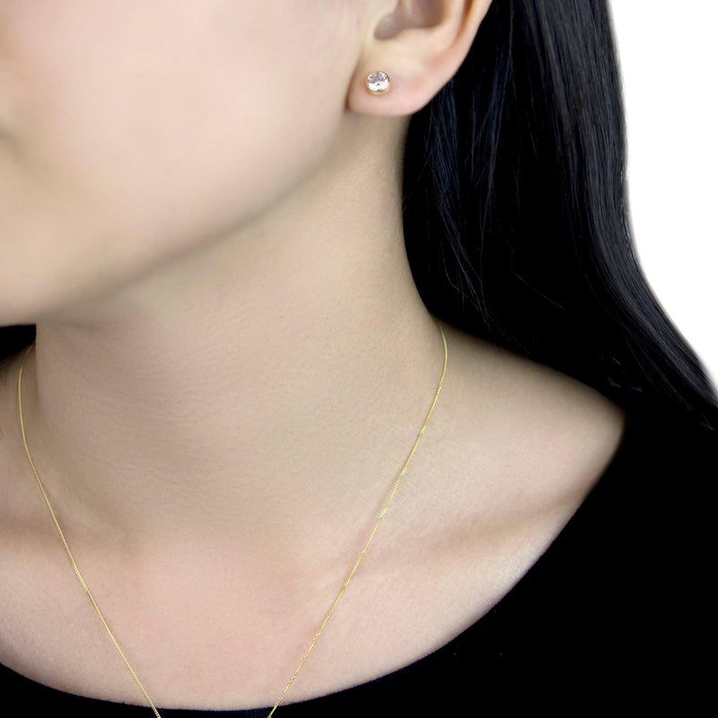 IBB 9ct yellow gold cubic zirconia jewellery set, UK version