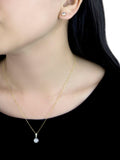 IBB 9ct yellow gold cubic zirconia jewellery set, UK version