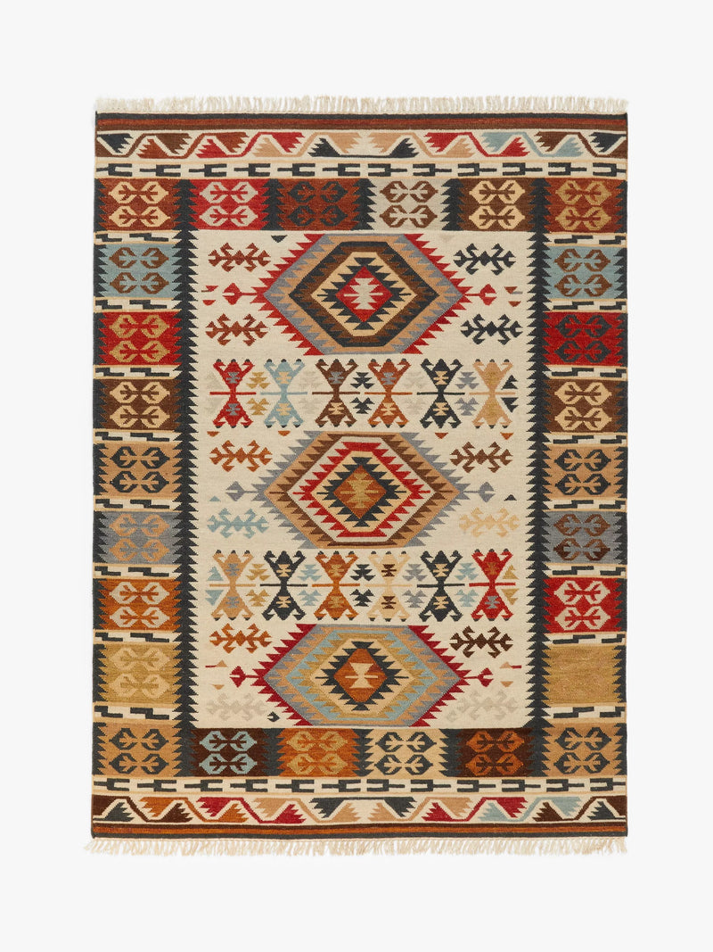 John Lewis Fusion Manisa Kelim Flatweave Wool Rich Rug 180 x 120cm