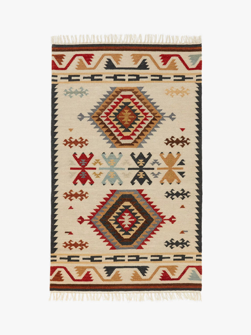 John Lewis Fusion Manisa Kelim Flatweave Wool Rich Rug 180 x 120cm