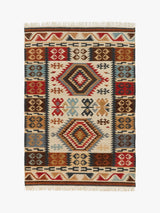 John Lewis John Lewis Fusion Manisa Kelim Flatweave Wool Rich Rug 180 x 120cm- Buy online at McGrocer