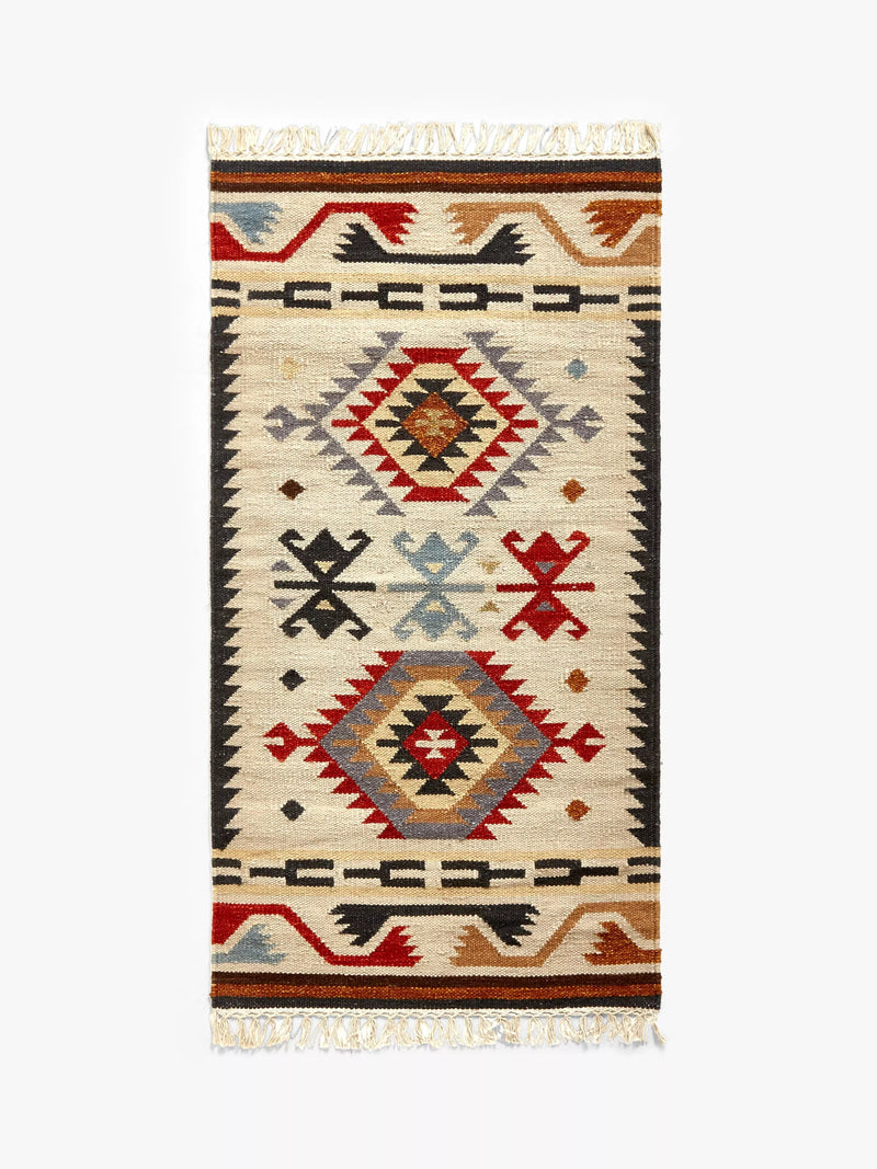 John Lewis Fusion Manisa Kelim Flatweave Wool Rich Rug 180 x 120cm