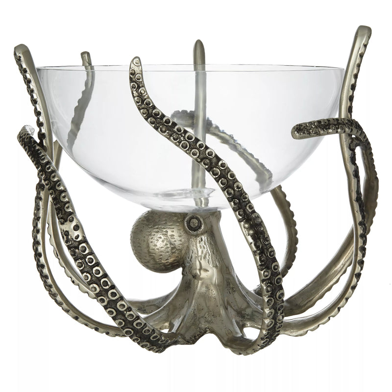Culinary Concepts octopus stand and glass bowl - British product