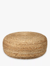 John Lewis John Lewis Jute Pouffe Natural 20cm x 60cm- Buy online at McGrocer