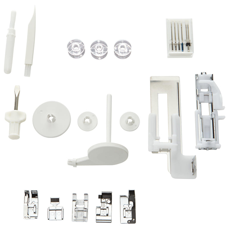 Janome DC6030 computerised sewing machine with accessories, UK version