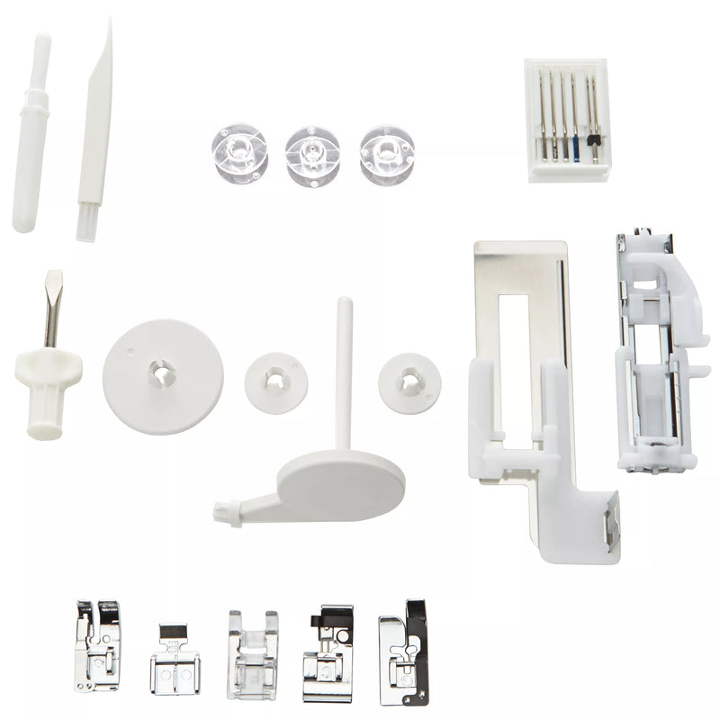 Janome DC6030 computerised sewing machine with accessories, UK version