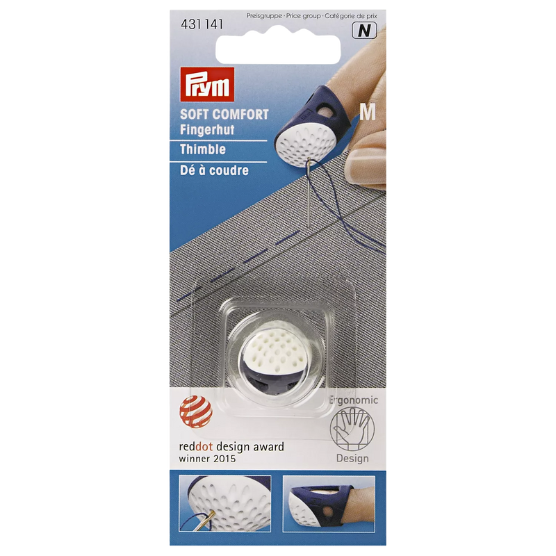 Prym ergonomics thimble in medium size, imported from the UK