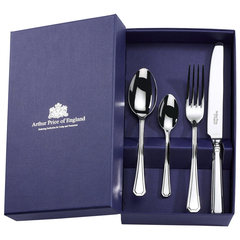 Arthur Price Grecian stainless steel cutlery set 24 piece - British product