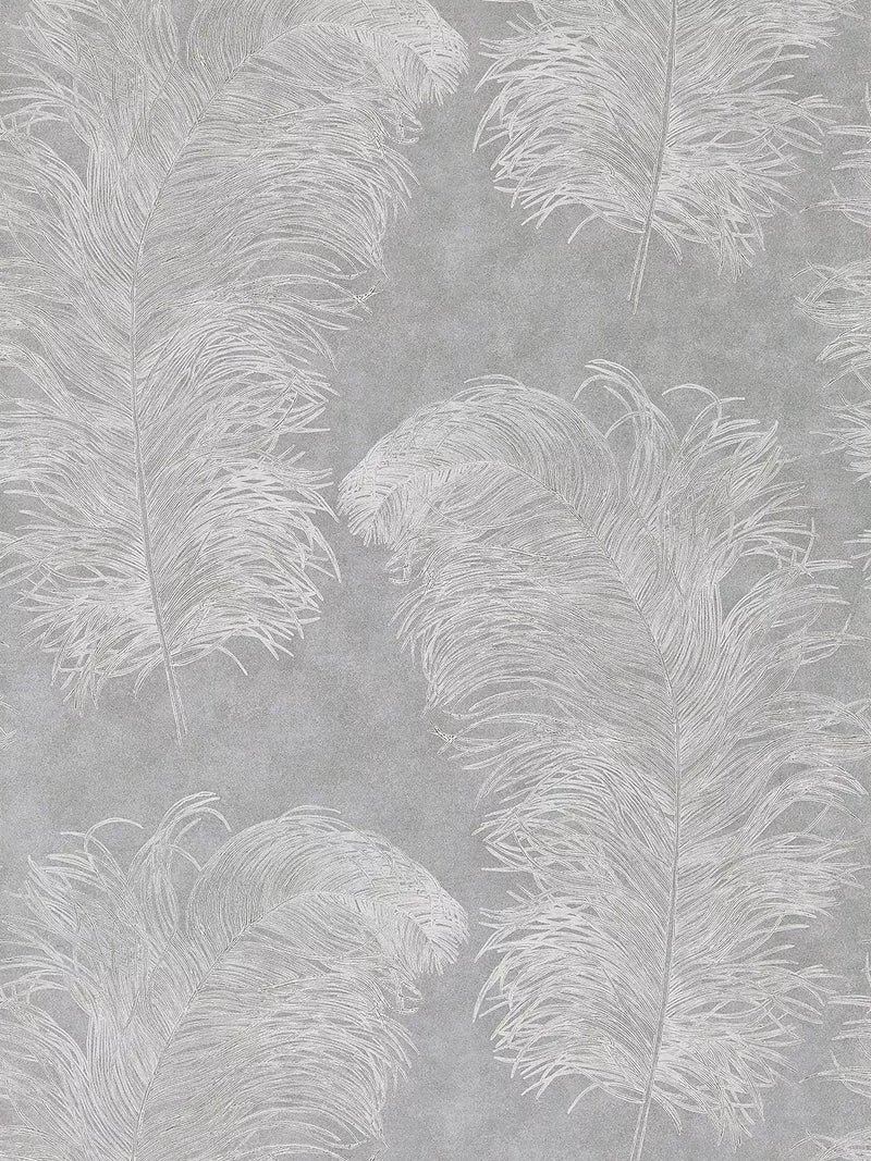 Harlequin Operetta wallpaper with ostrich feather pattern, UK version