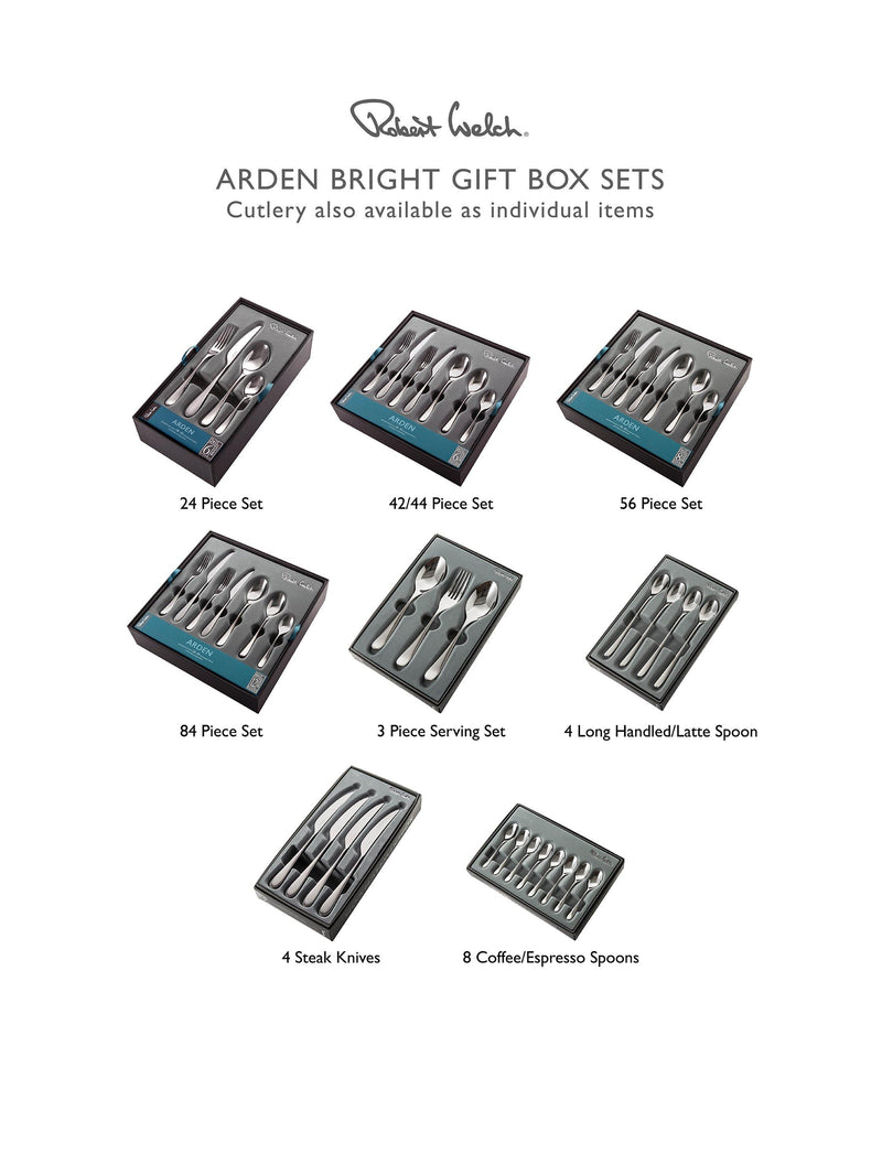 Robert Welch Arden Bright cutlery set 44-piece, UK version