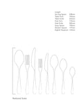 Robert Welch Arden Bright cutlery set 44-piece, UK version