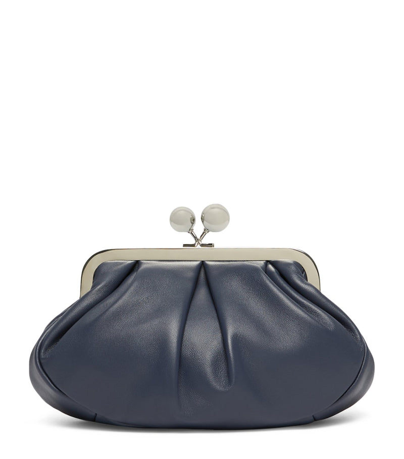 Weekend Max Mara Pasticcino small leather clutch bag, UK version
