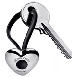 John Lewis Georg Jensen Heart Keyring Stainless Steel- Buy online at McGrocer