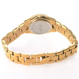 Sekonda women's diamante bracelet watch gold stainless steel, imported from the UK