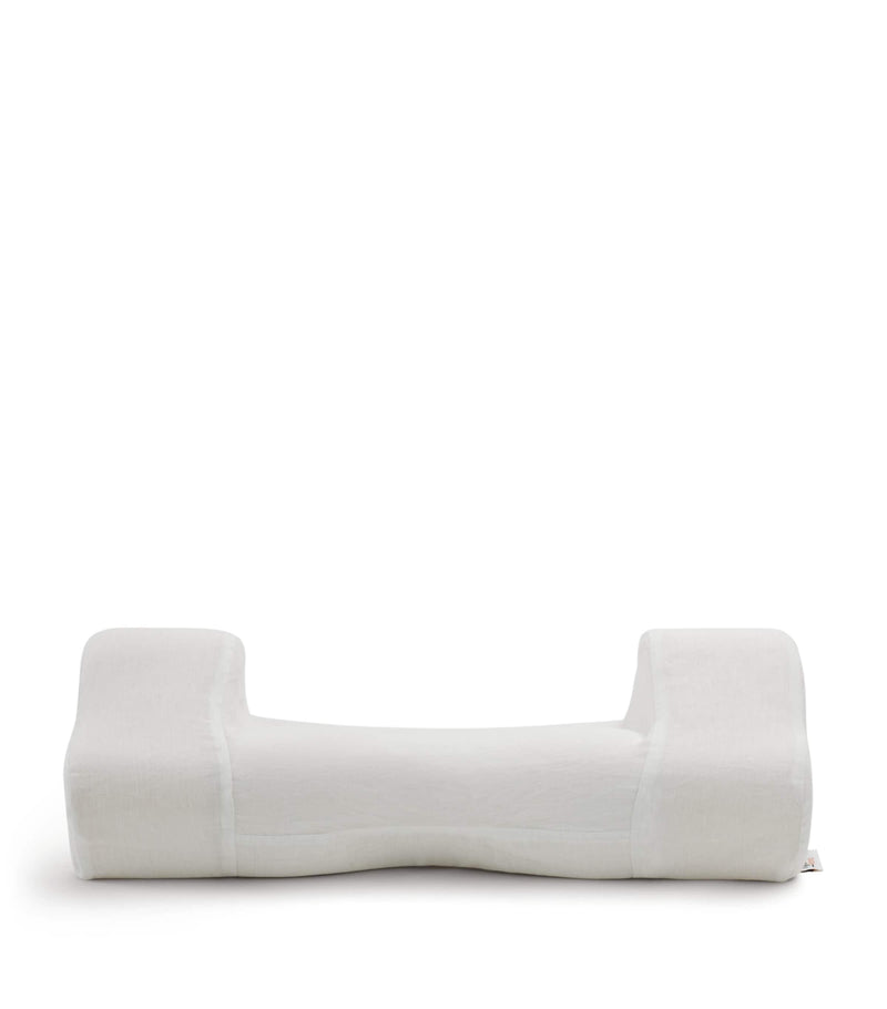 HYOUMANKIND Back Sleep Pillow with Linen Pillowcase 32cm x 57cm, UK version