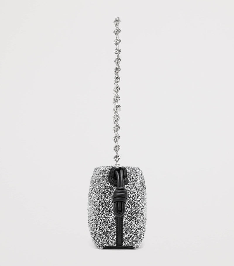 LOEWE Mini Beaded Flamenco clutch purse, imported from the UK