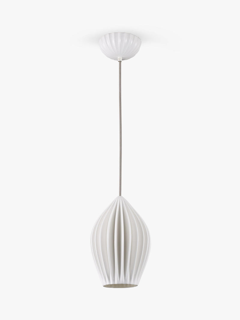 Original BTC Fin large pendant light white bone china (British brand)