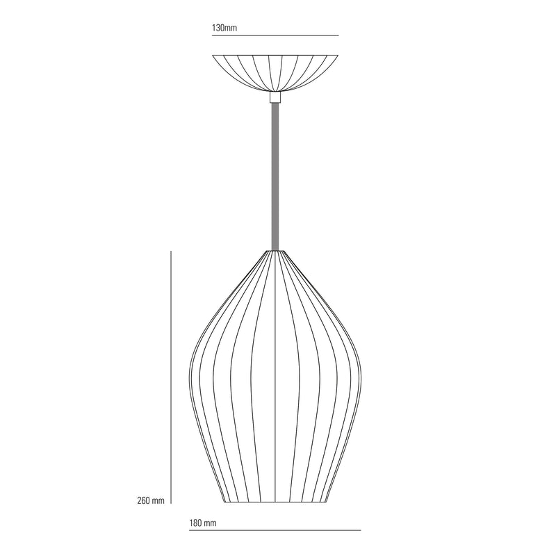 Original BTC Fin large pendant light white bone china (British brand)