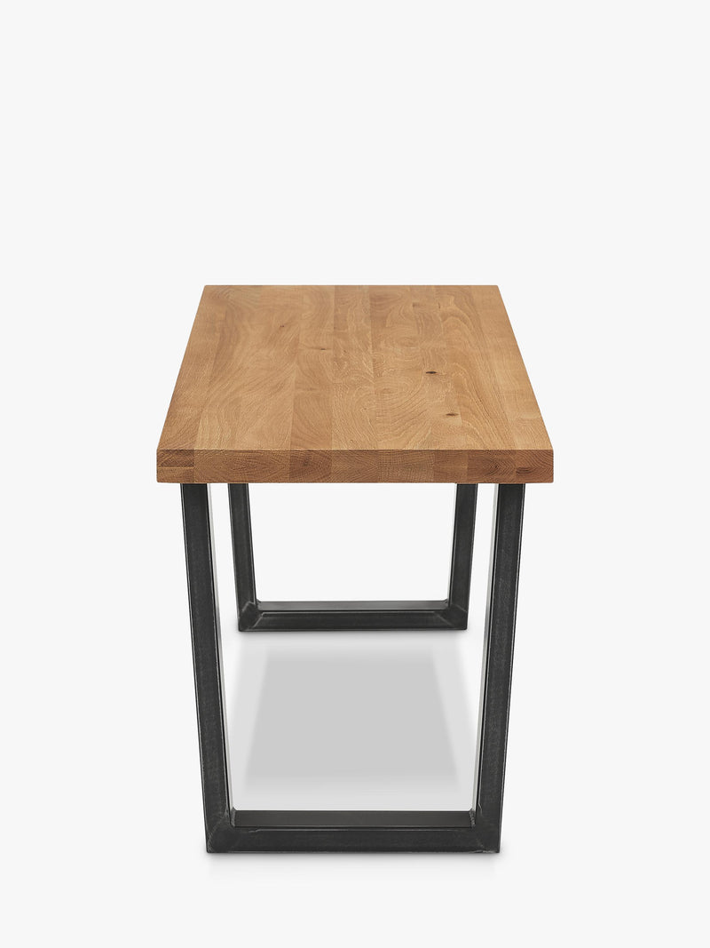John Lewis Calia solid oak 2-seater dining bench - British product