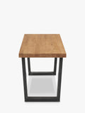 John Lewis Calia solid oak 2-seater dining bench - British product